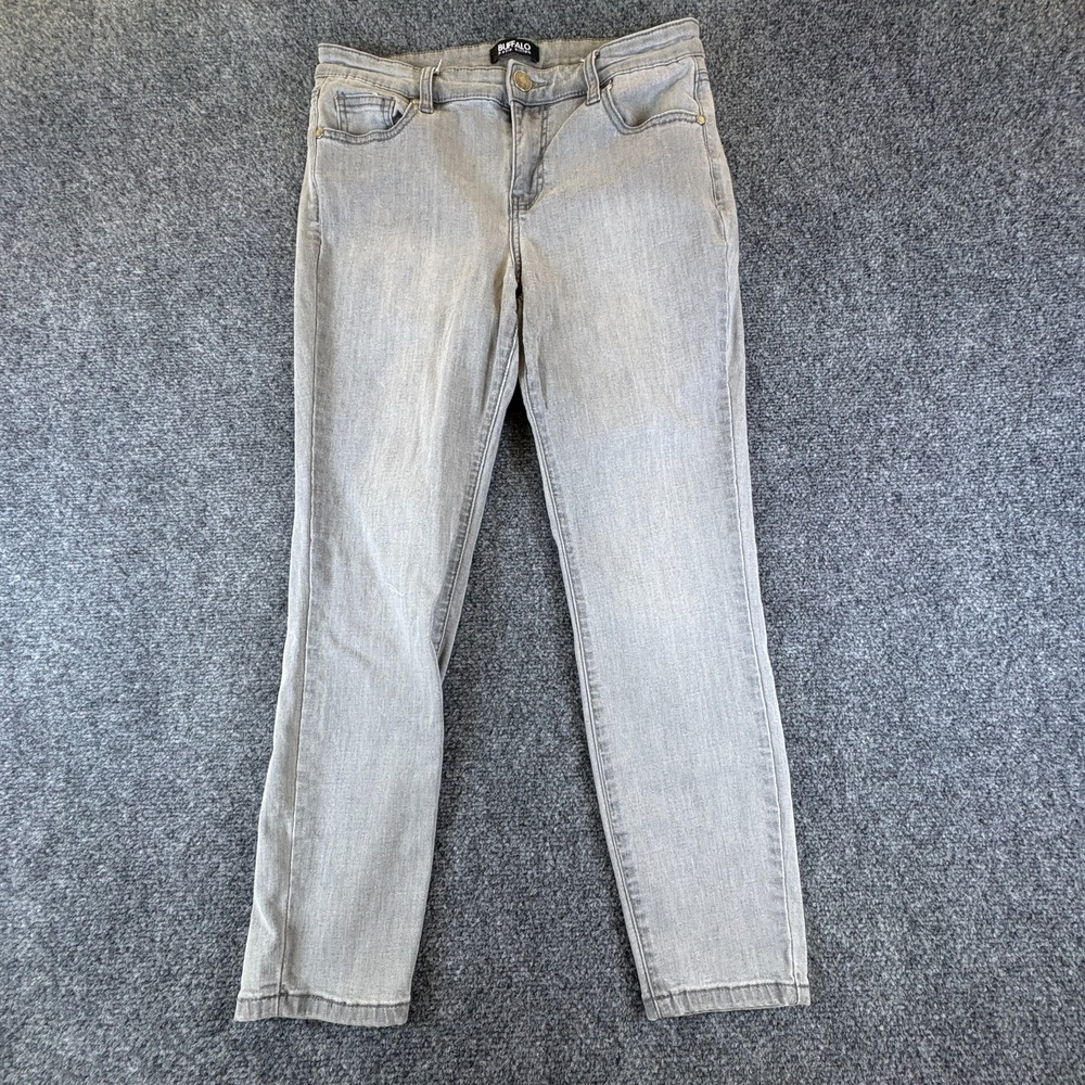 Buffalo David Bitton Aubrey Super Soft Capri Jeans‎ Womens 28x24.5 Gray Mid Rise